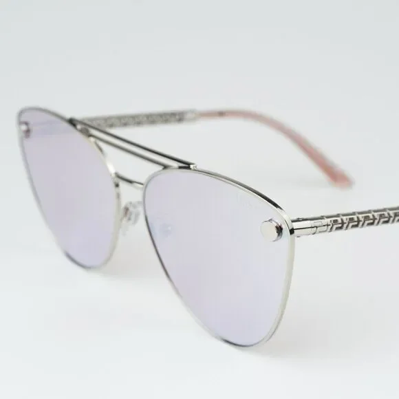 NEW Versace VE2267 10007V Silver Pink Mirror White Pilot Unisex Sunglasses - Picture 6 of 10